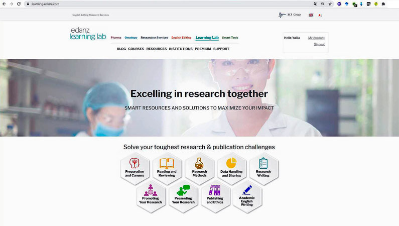 Learning Lab для дослідників на платформі Edanz